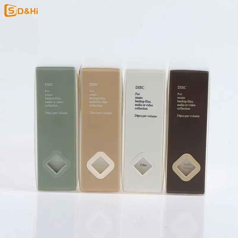 1PC CD Case 24 CD Capacity Storage Box For Bedroom Car Special CD Package CD Finishing Box Bedroom Car CD Case