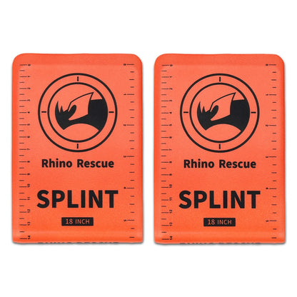 RHINO RESCUE 18/36 Inch Splint - Lightweight Reusable Combat Splint, First Aid Medical Splint For Bone Fracture Treatment