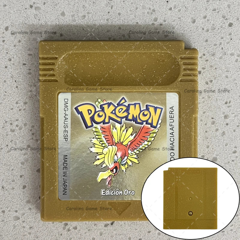 GBC Video Game Cartridge Console Card Pokemon Blue/Crystal/Green/Gold/Red/Silver/Yellow High Quality with Multi-language