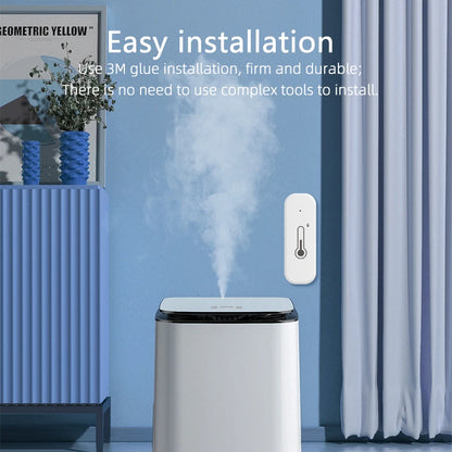 Tuya Smart WiFi Bluetooth Temperature And Humidity Sensor Indoor Thermometer Hygrometer Monitoring Works With Alexa Google Home