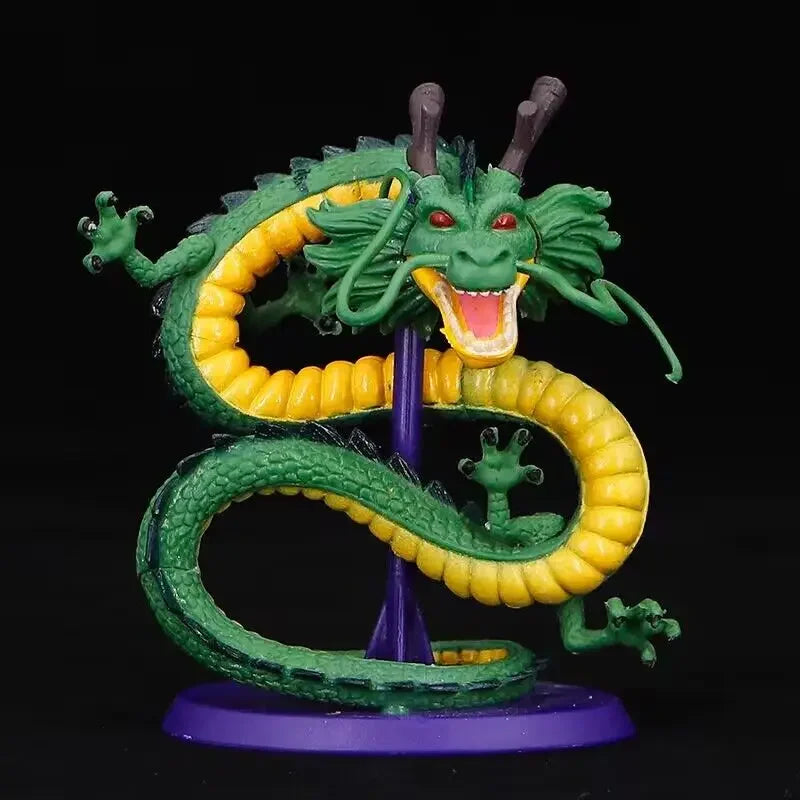 12Cm Dragon Ball Cyan Dragon Handmade Model Figure Decoration Z Anime Dragon Doll Toy Decoration Birthday Gift