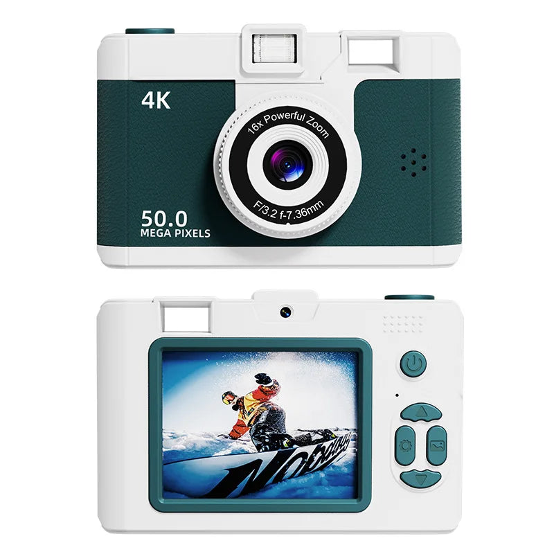 WIFI FHD 1080P Camera Digital Point and Shoot Cameras with 16X Zoom Anti Shake Compact Small retro Camera