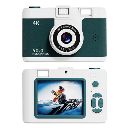 WIFI FHD 1080P Camera Digital Point and Shoot Cameras with 16X Zoom Anti Shake Compact Small retro Camera