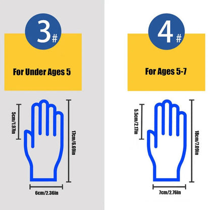 Children's Durable Gloves Labor Protection Waterproof Protective Gloves Non-Slip Children Safety Yard Work Gloves Latex Gloves