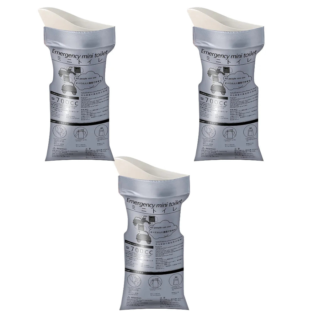 20PCS Outdoor Emergency Urine Bags 700ml Disposable Travel Mobile Toilet Portable Urinal Bag for Men Women Baby Car Vomiting Bag