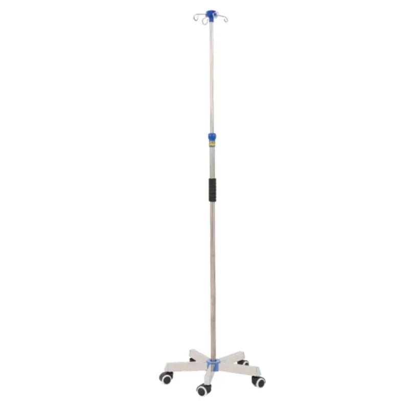 MT Medical China Factory Mobile Iv Drip Stand Height Adjust  Pole