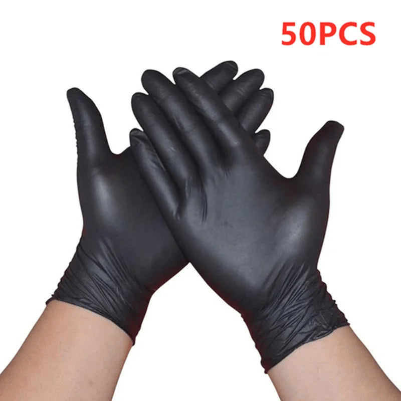 50/100PCS Purple Nitrile Gloves Latex Free Disposable Gloves for Cleaning Mechanic Work Kitchen Dishwashing Garden Beauty Tattoo