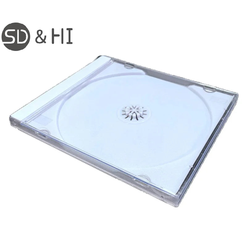High Quality Transparent Bottom CD Box Empty CD Case PP Plastic CD Case CD Case Capacity 1-2 Discs