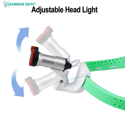 5W Dental LED Headligth Wireless Ultra-light High-brightness Dental Surgical Headband Medical Headlight  Adjustable Brightness