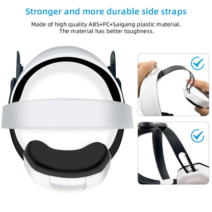 For Oculus Quest 2 VR Glasses Accessories Quest 2 Headset Rechargeable Head Strap Built-in 5200mAh Battery Quest2 Case