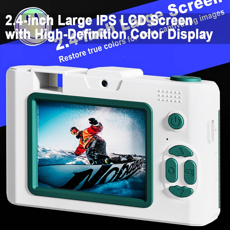 WIFI FHD 1080P Camera Digital Point and Shoot Cameras with 16X Zoom Anti Shake Compact Small retro Camera