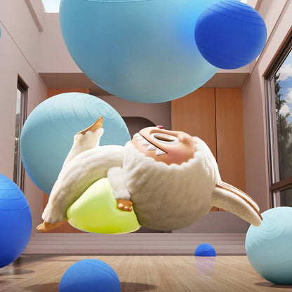 POP MART LABUBU THE MONSTERS Lazy Yoga Series Blind Box Toys Kawaii Anime Action Figure Caixa Caja Surprise Mystery Box Dolls