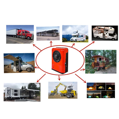 800W 12V 4 Gears Electric Universal Driven Bus Pickup Truck Air Conditioner Outdoor and Indoor Unit Air-conditioner for Cooling