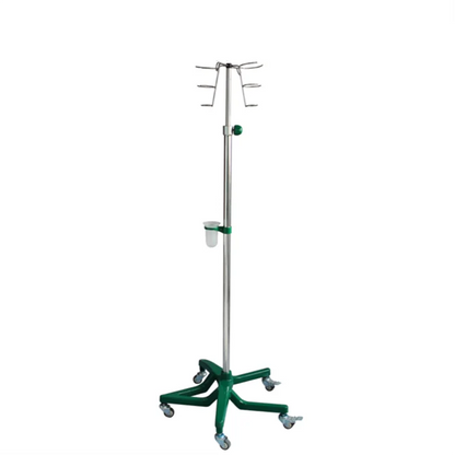 EU-IV535 Hospital Medical Infusion Stand Stainless Steel Collapsible Save Space IV Pole IV Drip Stand with bottle rack