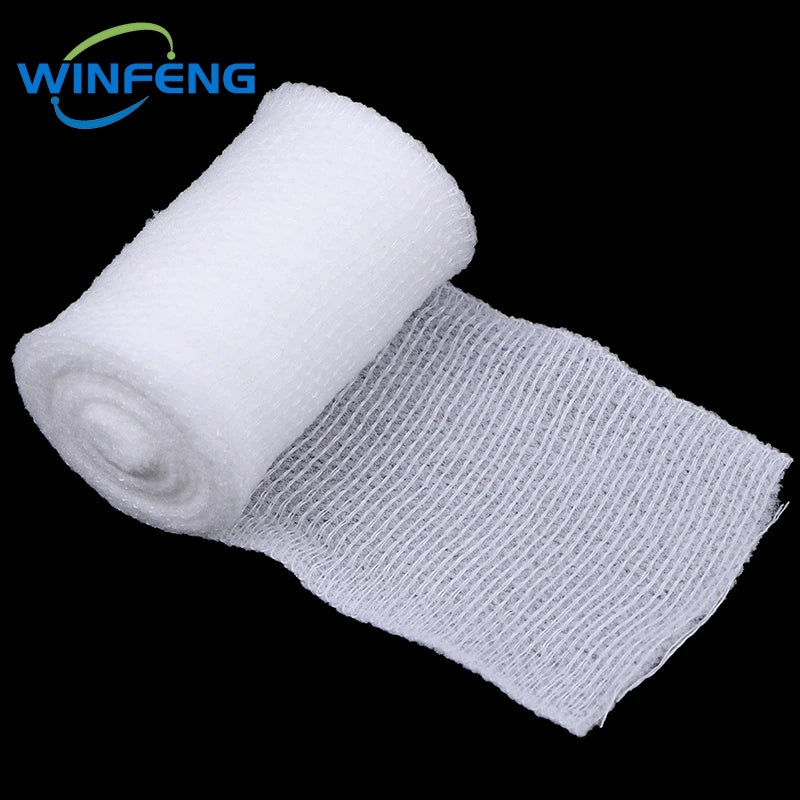 10Pcs Emergency First Aid PBT Elastic Bandages Breathable Cotton Wound Care Dressing Gauze Medical Nursing Survival Kits