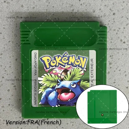 GBC Video Game Cartridge Console Card Pokemon Blue/Crystal/Green/Gold/Red/Silver/Yellow Full-size Chip with Multi-language