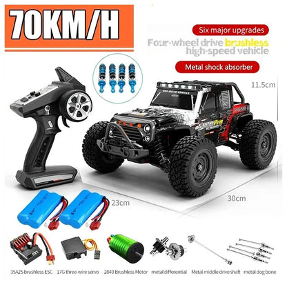 16103PRO 1:16 4WD RC Car with LED 2.4G Remote Control Cars 70KM/H High Speed Drift Monster Truck for Kids VS WLtoys 144001 Toys