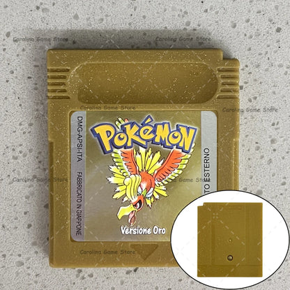 GBC Video Game Cartridge Console Card Pokemon Blue/Crystal/Green/Gold/Red/Silver/Yellow High Quality with Multi-language