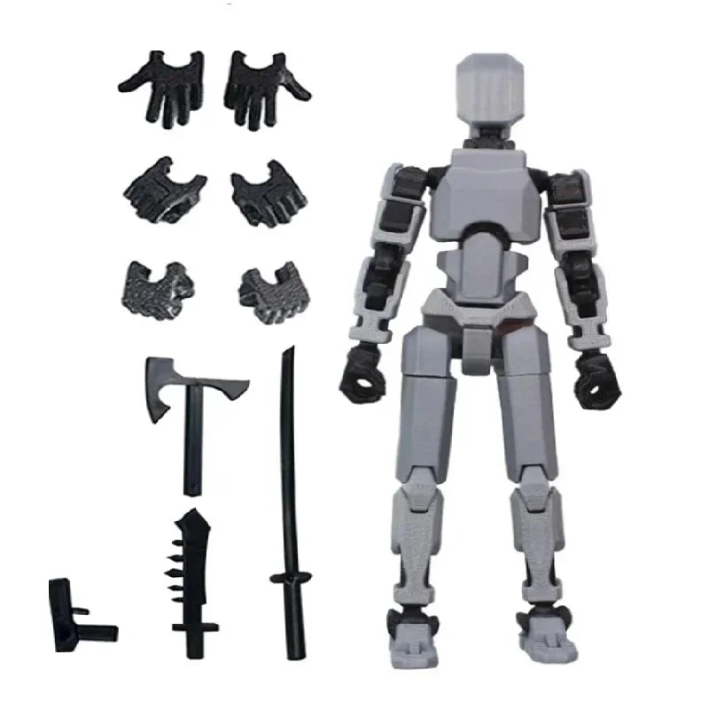 Titan 13 Action Figures T13 Figure 3D Printed Multi-Jointed Movable Lucky 13 Action Figure Nova 13 Action Figure Dummy