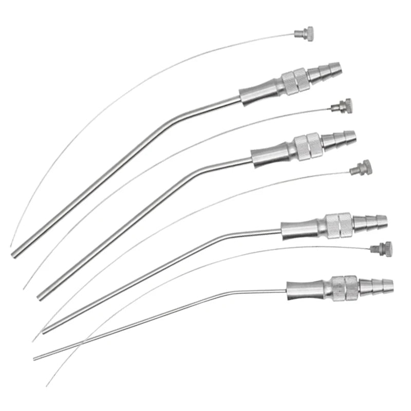 Dental Medical Surgery Aspirator Ferguson Frazier Suction Tube Laboratory Tube 3mm/4mm/5mm Implant Surgical Tool for Dental Clin