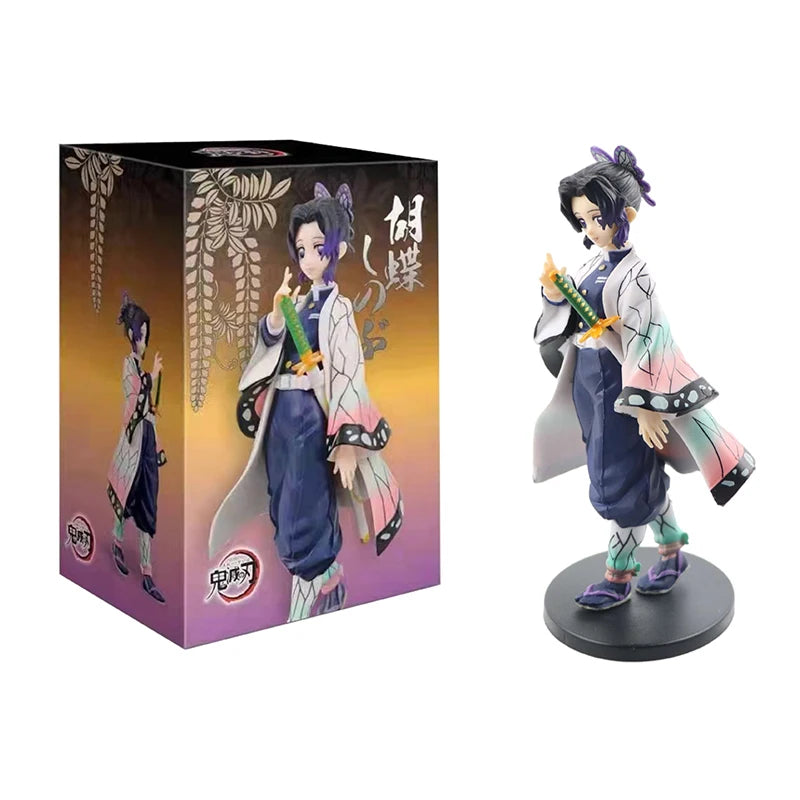 Demon Slayer Action Figure Anime Same Style Doll Toy Kamado Tanjiro Nezuko Zenitsu Collection Model PVC Material Birthday Gifts