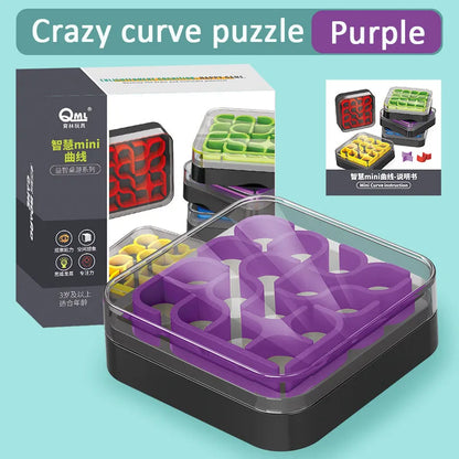 Creative 3D Intelligence Puzzle Crazy Curve Sudoku Puzzle Games Plate Geometric Line Jigsaw IQ Challenge Toys Gifts for Children