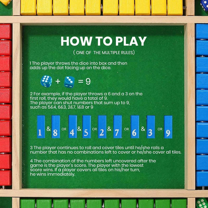 CPC CE Toys Four sided Flip Game Digital Game Toys Children's Parent Child Board Game Bar Party Leisure Game