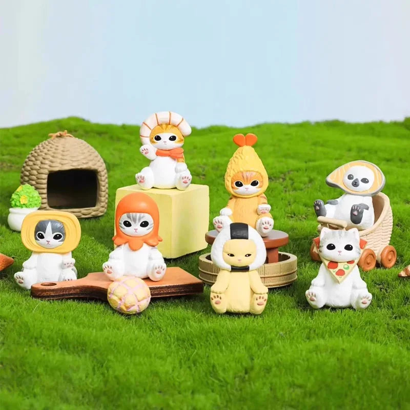 4pcs/Bag Mofusand Cats Figures Mystery Box Surprise Guess Bag Kawaii Action Figure Model Decoration Ornaments Toys Gifts for Kid