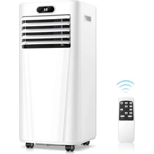 Dehumidifier, Fan Modes, Room Air Conditioner with Remote/Installation Kits, White