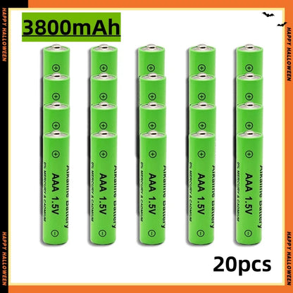1.5V AAA Rechargeable Battery 3800mAh AAA Alkaline Battery for Flashlight Mouse Clock Remote Control etc + Charger