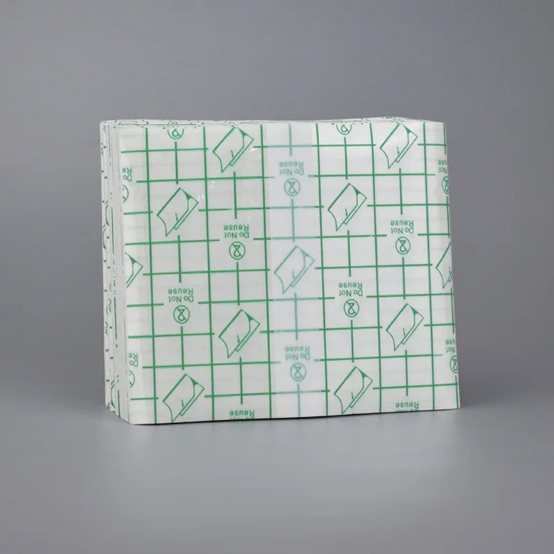 100Pcs Medical Transparent Wound Dressing PU Film Waterproof Adhesive Plaster Fixation Tape Tattoo Film Skin Protect Patch