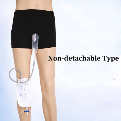1Pc Wearable Silicone Male Urine Bag Panties Elderly Incontinence Patient Men Walking Urine  Collector Underpants Drainage Bag