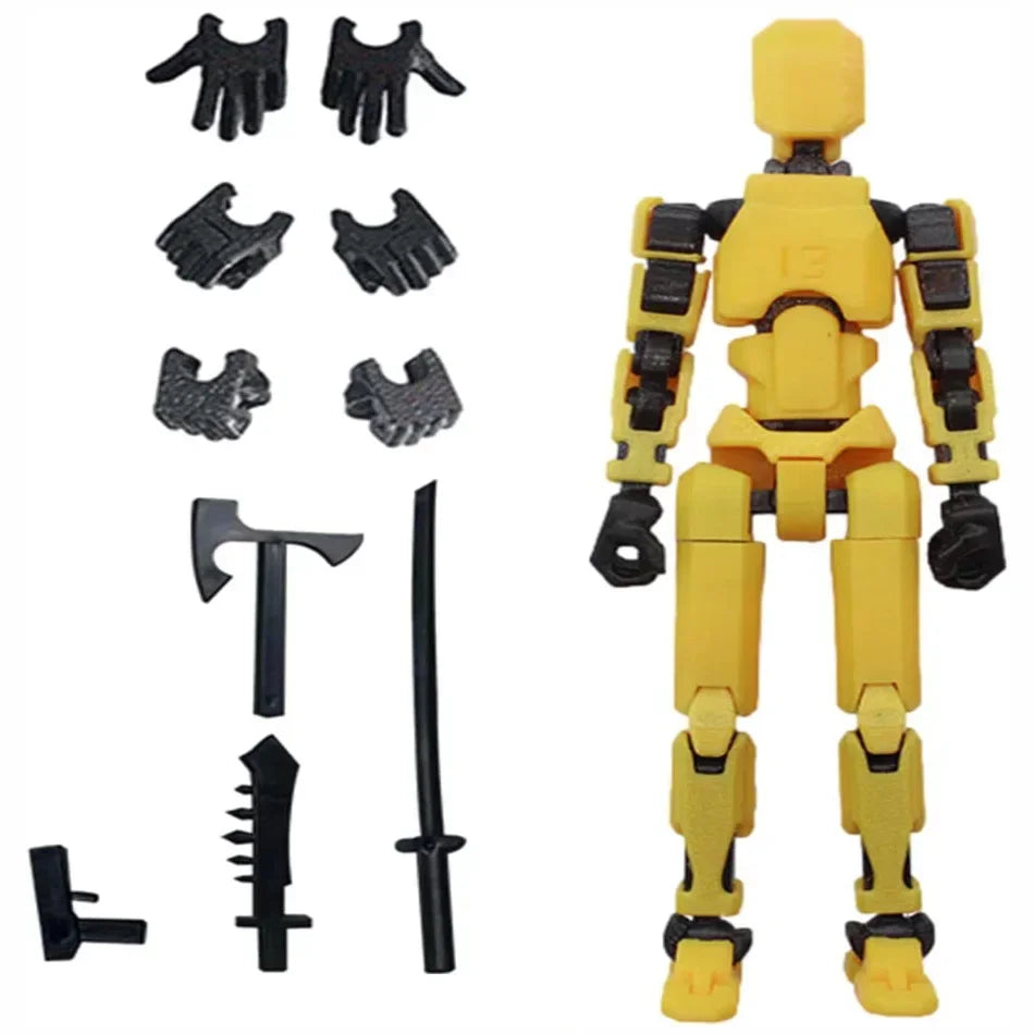 Titan 13 Action Figures T13 Figure 3D Printed Multi-Jointed Movable Lucky 13 Action Figure Nova 13 Action Figure Dummy
