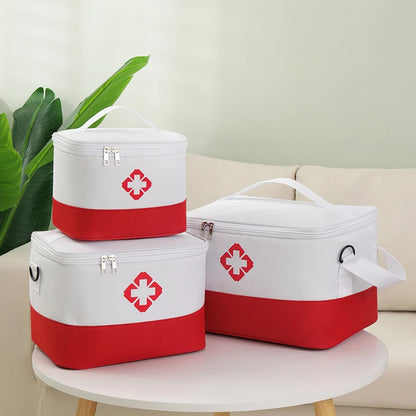First Aid Kit Medicine Storage Bag Portable Outdoor Rescue Bag Household Large Capacity Medical Kit Storage Organizer