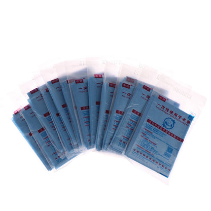 40pcs Disposable Surgical Drapes Surgical Sheet Blue Surgical Towel Non-woven Sterile Hole Sheet 600*600mm
