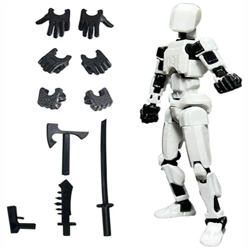 Titan 13 Action Figures T13 Figure 3D Printed Multi-Jointed Movable Lucky 13 Action Figure Nova 13 Action Figure Dummy