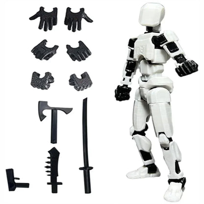 Titan 13 Action Figures T13 Figure 3D Printed Multi-Jointed Movable Lucky 13 Action Figure Nova 13 Action Figure Dummy
