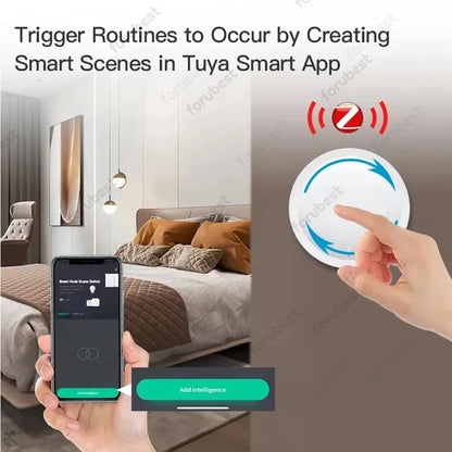 New Tuya ZigBee Smart Knob Switch Wireless Scene Switch Button Remote Control Battery Powered Automation Scenario Smart Life App