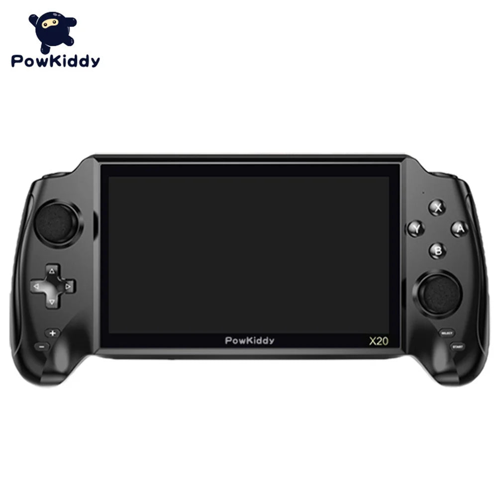 POWKIDDY X20 Handheld Game Console 7”Screen Game Console Rechargeable Video Game Console With 32GB Memory