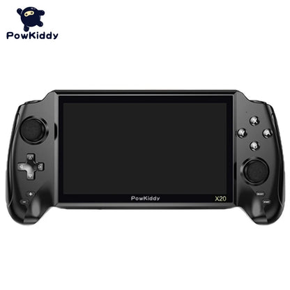 POWKIDDY X20 Handheld Game Console 7”Screen Game Console Rechargeable Video Game Console With 32GB Memory