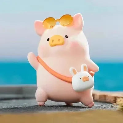 Lulu The Piggy Travel Blind Box Cute Cartoon Mystery Boxes Decor Doll Surprise Bag Child Girl Birthday Gift Desk Ornament Toys