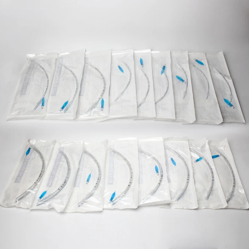10pcs Endotracheal Tube with Cuff ID 2.0-10mm Sterilized Tracheal Tube for Veterinary Medical Consumables