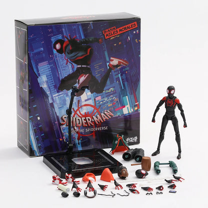 Sentinel Miles Morales SV-Action Spider-Man Into The Spider Verse Action Figure Model Toy Gift Collection Figurine