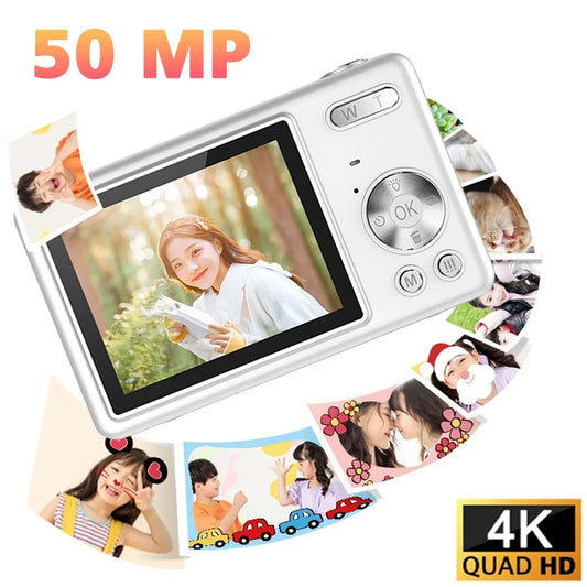 4K HD 1080P Digital Camera 32G 50MP Portable Vlogging Camera 16XZoom Camcorder Camera Children Camera Video Camera For Kid Adult