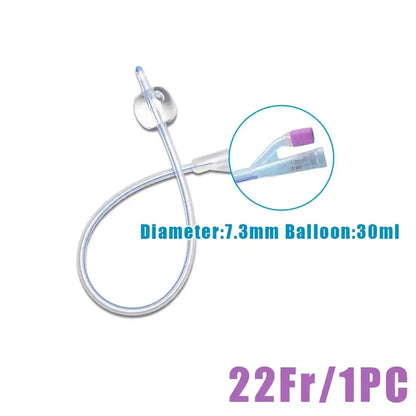 1Pc Medical Disposable Silicone Urinary Catheter 2 Way Silicone Foley Balloon Catheter for Men Women 12/14/16/18/20/22Fr