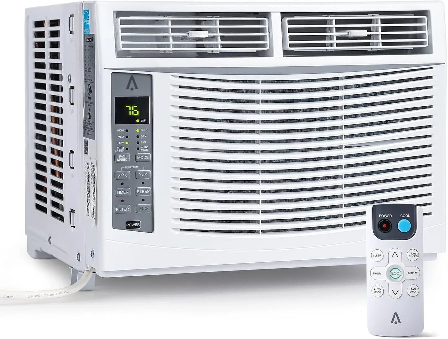 5,000 BTU Small Window Air Conditioner - Cool Up To 150 Sq.ft. with Manual Adjustable Fan and Cooling Modes, for Small Room