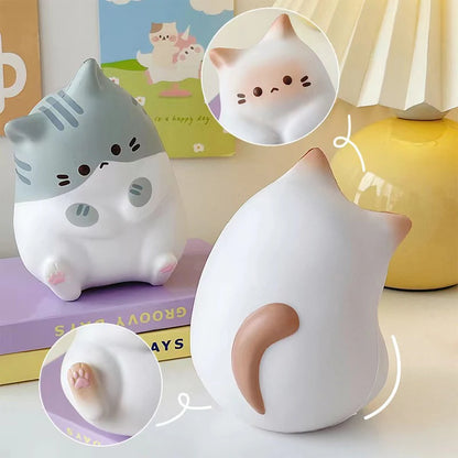 Cat Stress Relief Soft Toy PU Slow Rising Squeeze Antistress Ball Cartoon Table Ornaments Soft Stress Reliever Toys Hot