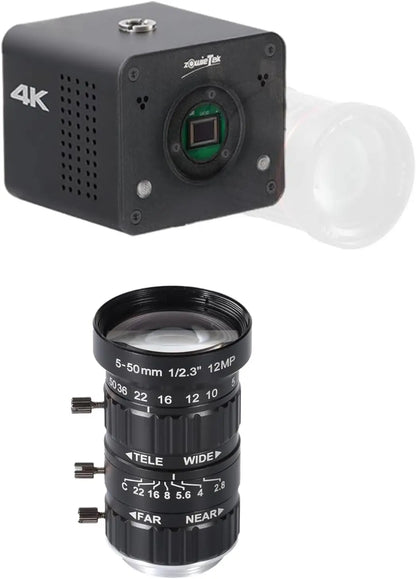 4K NDI POV Box Camera (CS), ZowieCAM 5-50mm 12MP C-Mount Low Distortion Zoom Lens