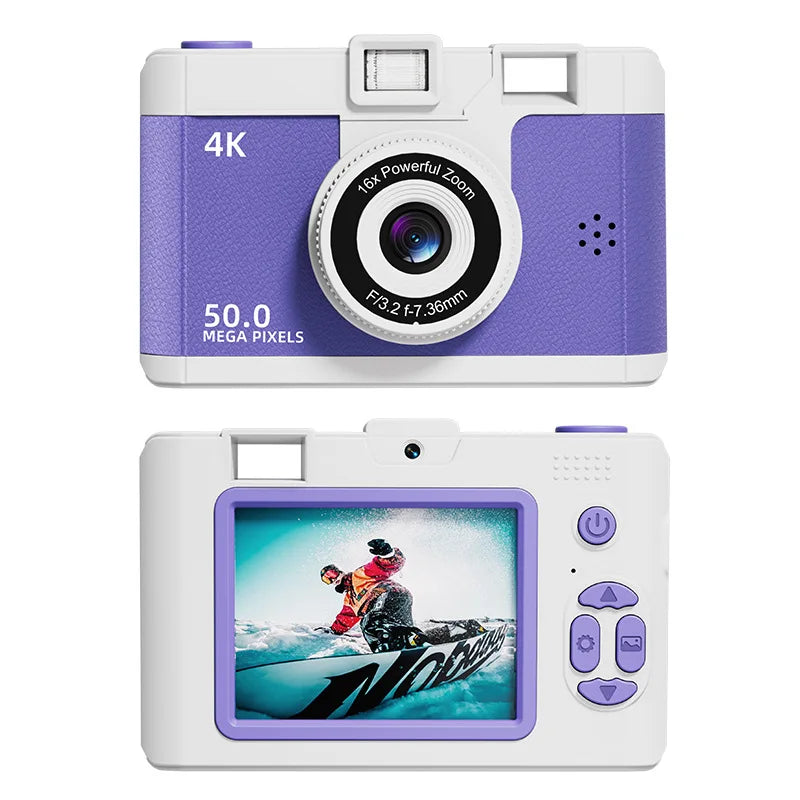 WIFI FHD 1080P Camera Digital Point and Shoot Cameras with 16X Zoom Anti Shake Compact Small retro Camera