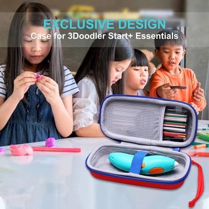 LTGEM EVA Hard Case for 3Doodler Start+ Essentials 2021 3D Pen Set and Accessories Travel Carrying Storage Bag